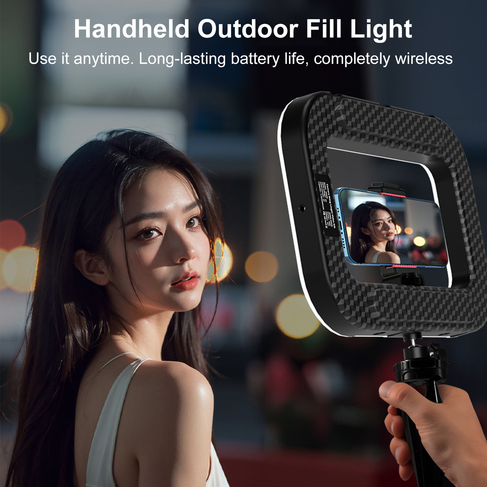 Phone Accessories Ring Holder - Rechargeable Cell Phone Light Handheld Phone