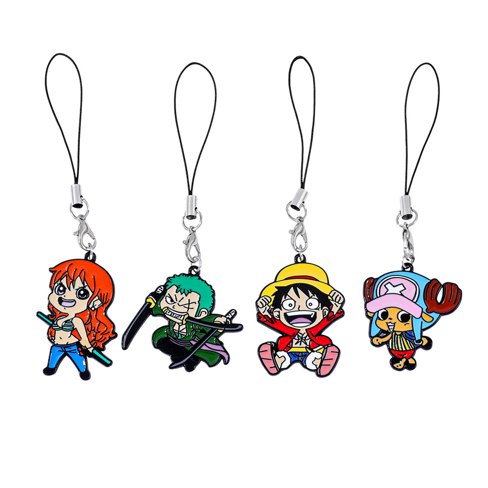 Phone Accessories Supplier - 4pcs Anime Cartoon Character Series Enamel