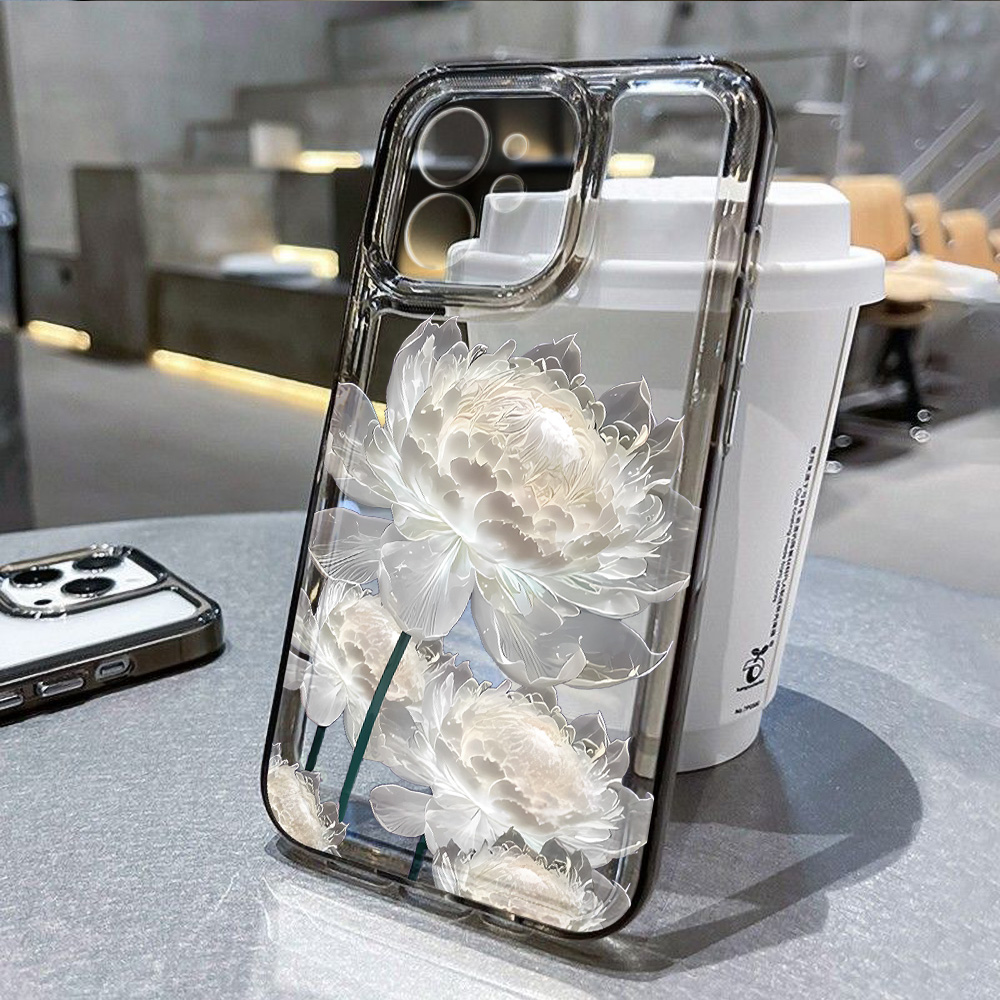 Phone Accessories From China - White Lotus Flower Phone Case For