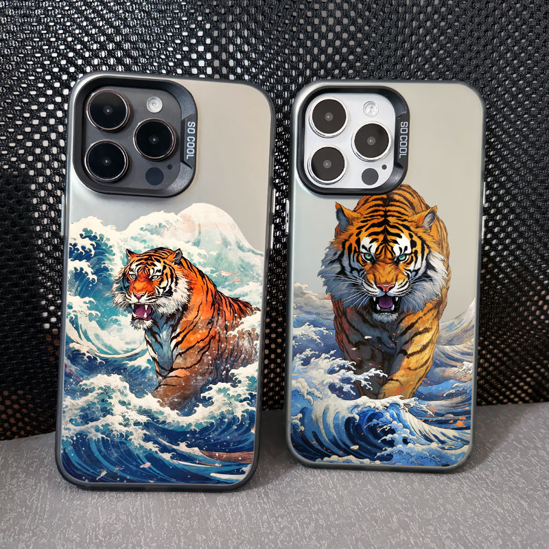 Phone Accessories From China - Japanese Ocean Waves Art Fierce Tiger