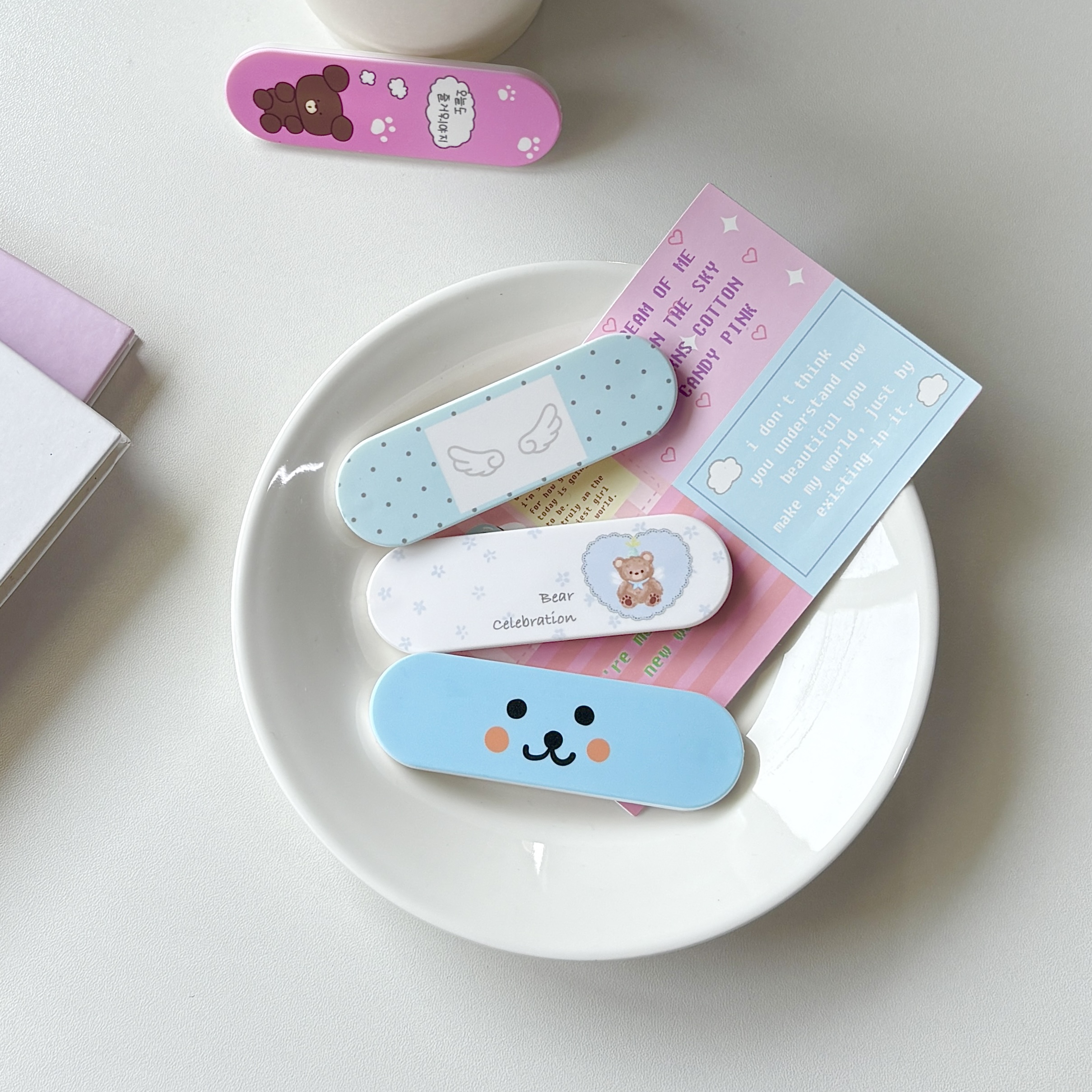 Phone Accessories Ring Holder - Little Bear Wings Cute Expression Pattern