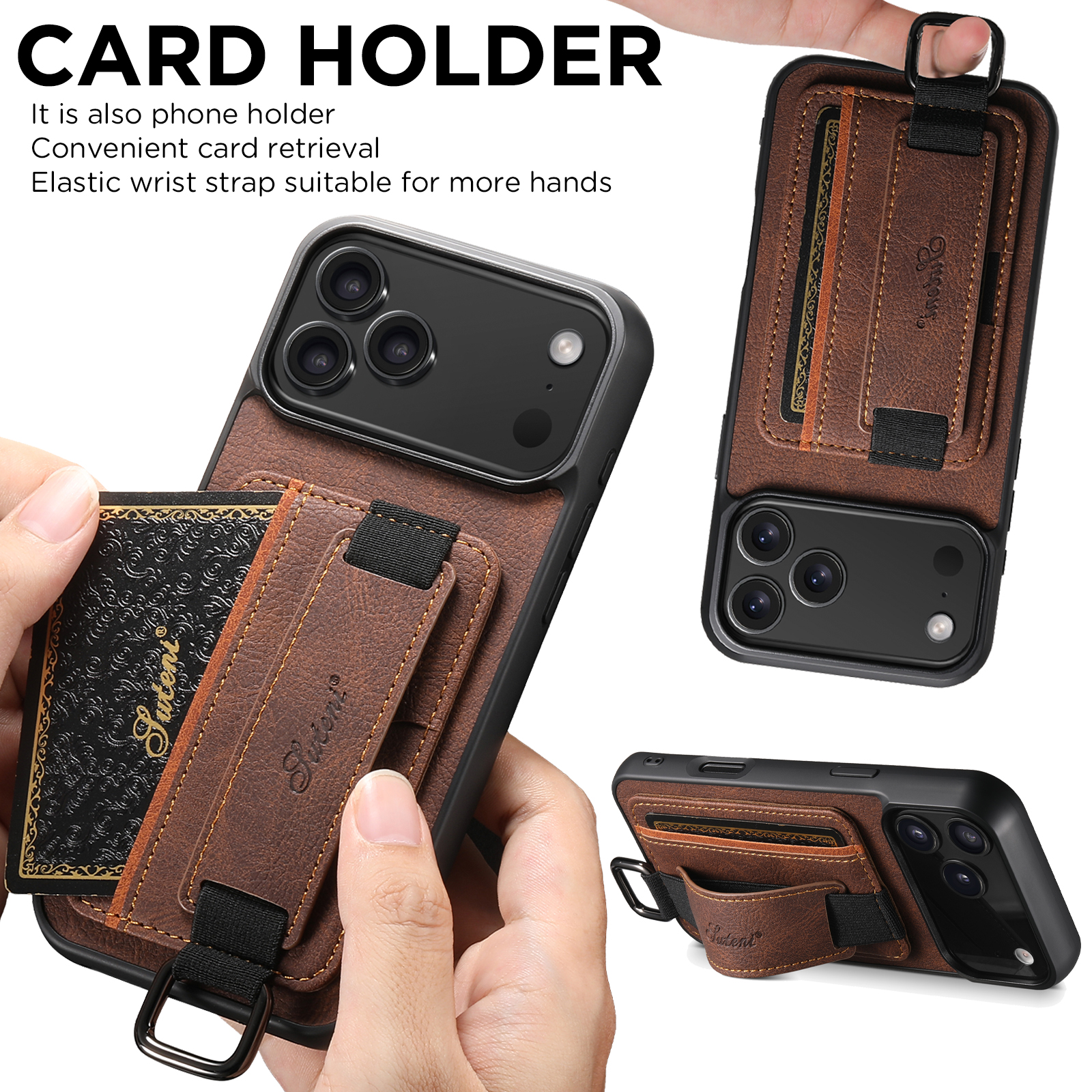 Phone Accessories Ring Holder - SUTENI Wrist Strap Ring Buckle Card