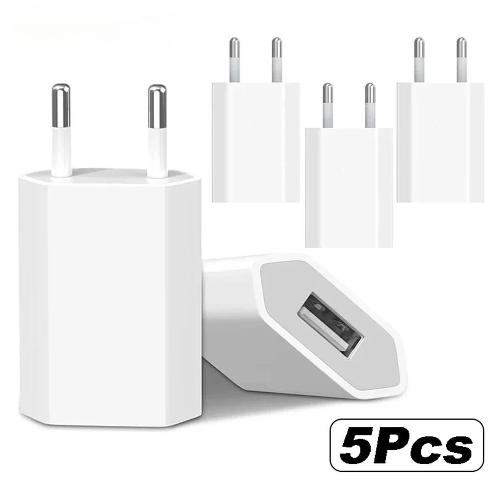 Phone Accessories Supplier - 1-5Pcs Power Supply 5V 1A EU