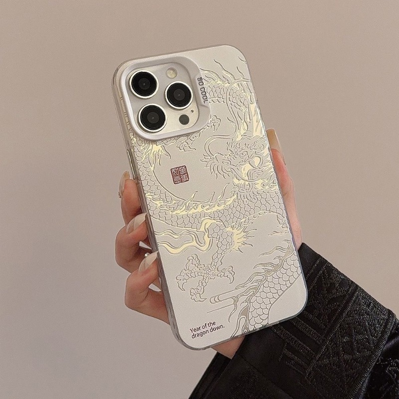 Phone Accessories From China - New Luxury INS Chinese Dragon Print