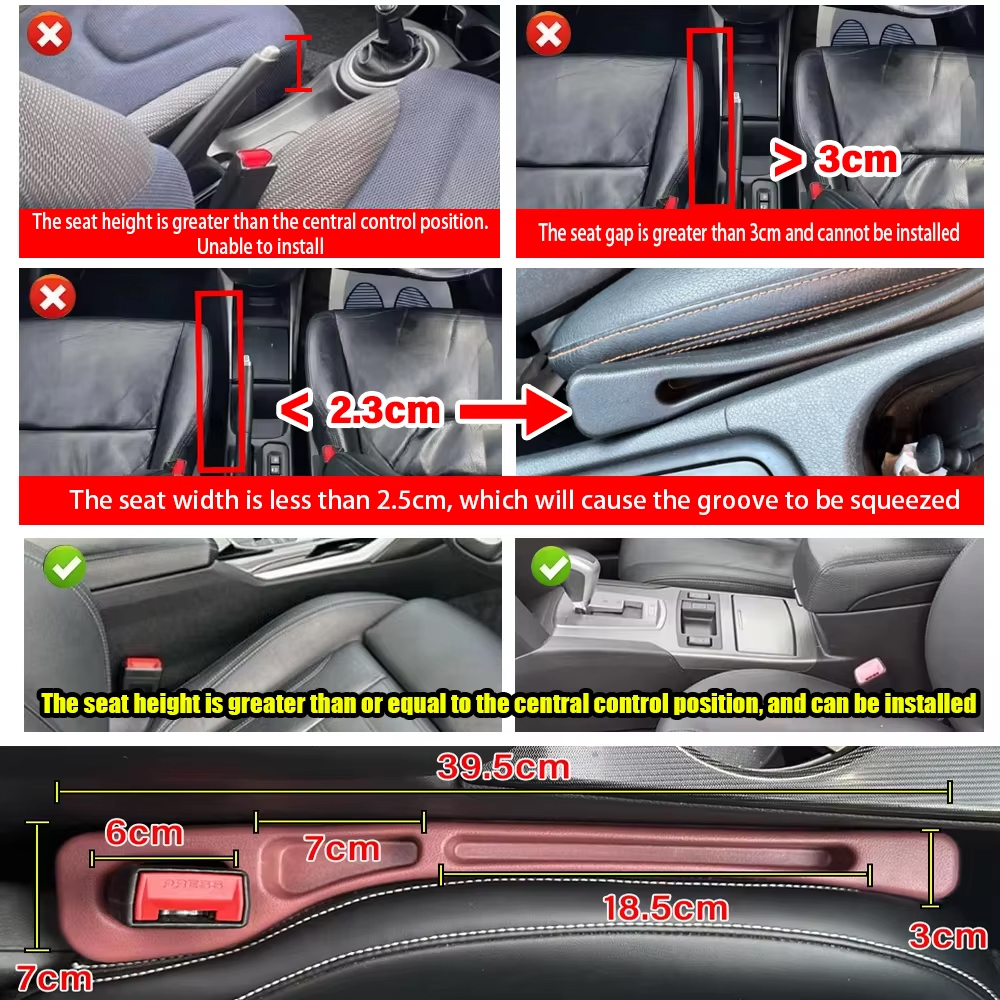 2pcs Car Seat Gap Filler, Dual - Phone Accessories Design review and price