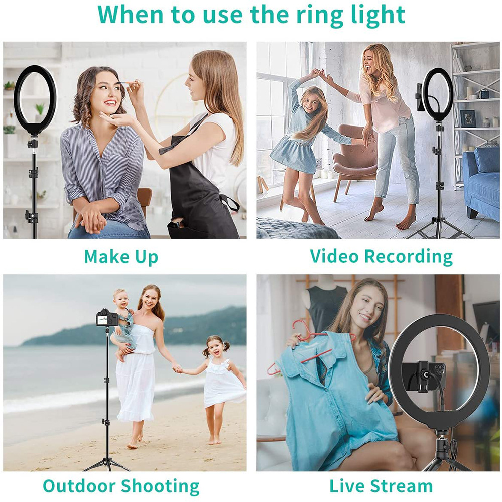 Phone Live Ring Light 10 Inch  - Phone Accessories For Photography review and price