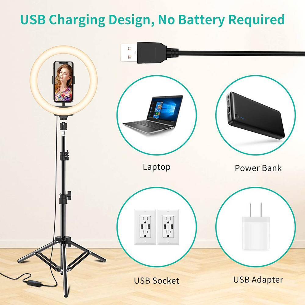 Phone Live Ring Light 10 Inch  - Phone Accessories For Photography review and price