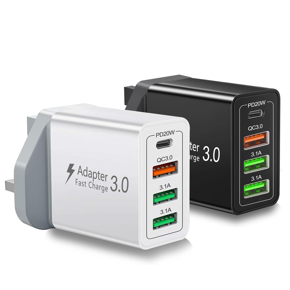 UK Plug 4-Port USB-A&USB-C Wal - Phone Accessories From China review and price