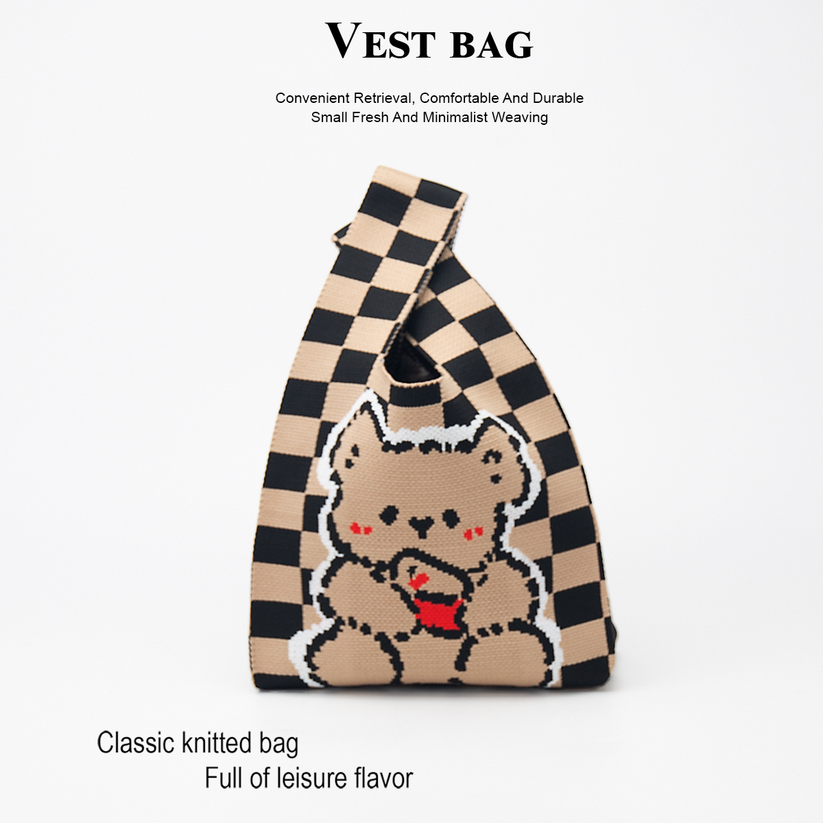 Cute Knitted Handbag for Girls - Phone Accessories Design review and price