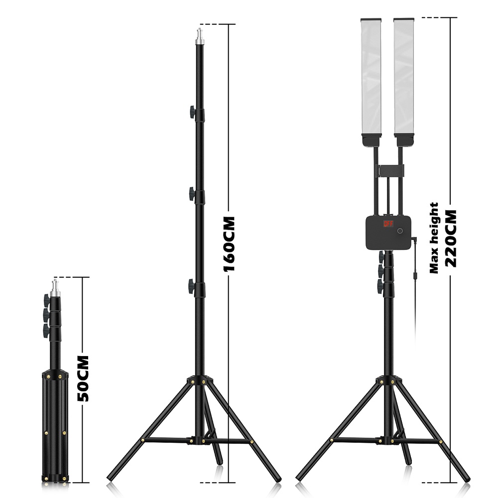 45W LED Video Light Double Arm - Led Strip Selfie review and price