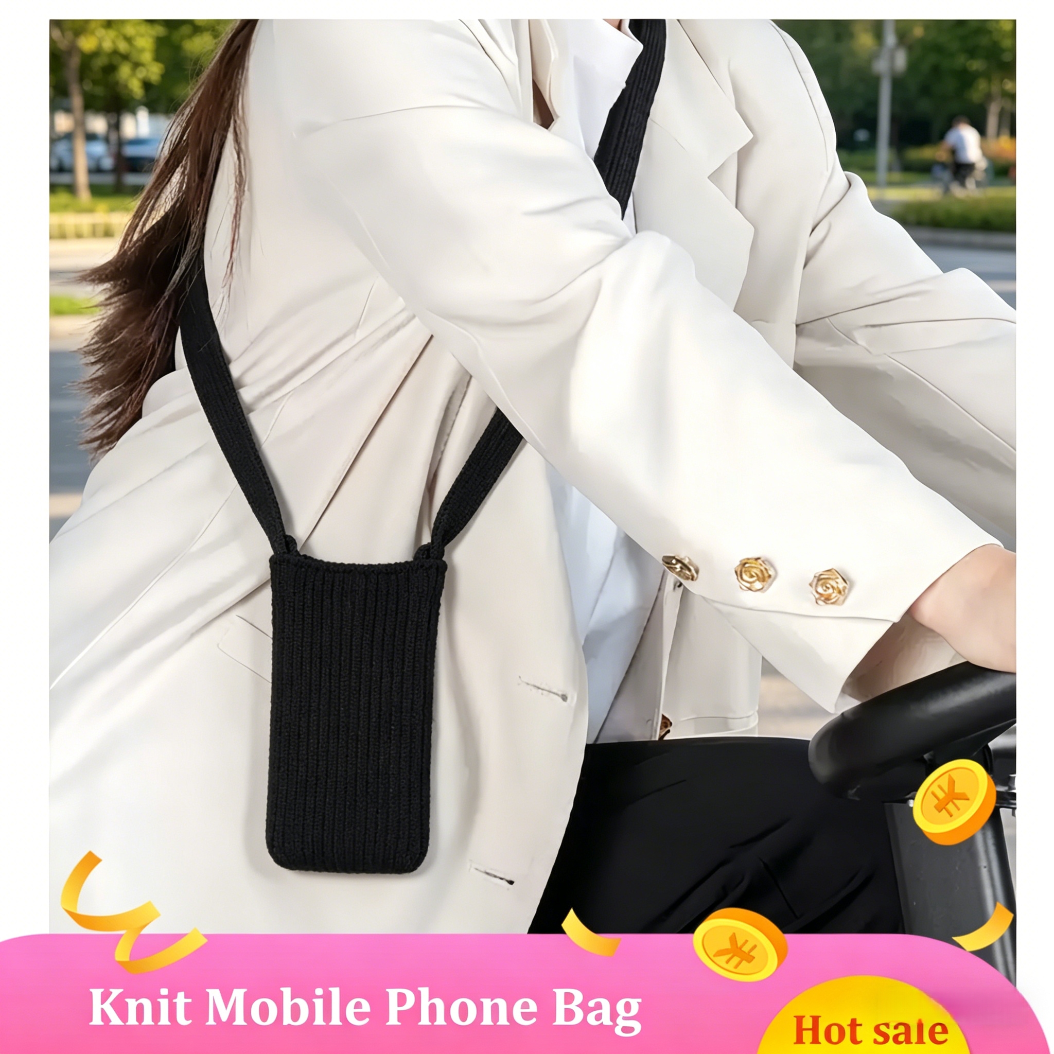 New Phone Pocket Woven Bag Sho - Phone Accessories Usa review and price