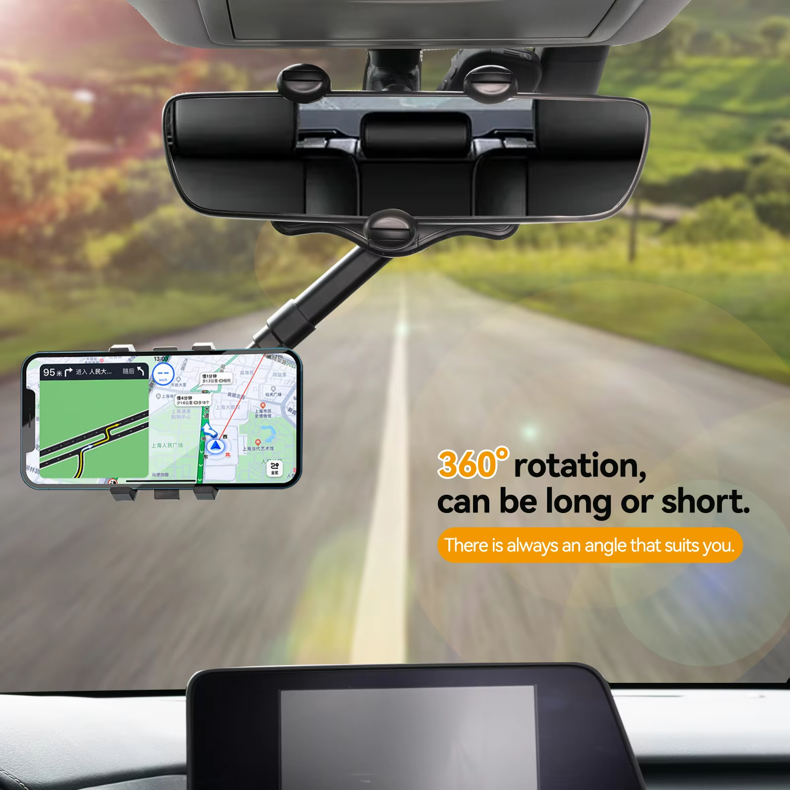 Adjustable Car Rearview Mirror - Phone Accessories Website review and price
