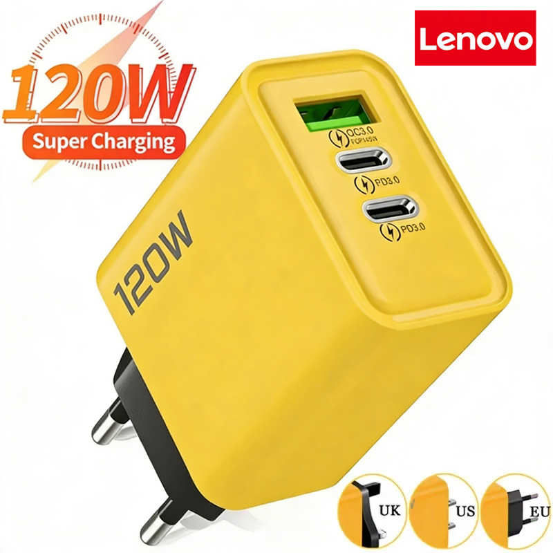 Lenovo 120W 4-Ports Ultra Fast - Phone Accessories Supplier review and price