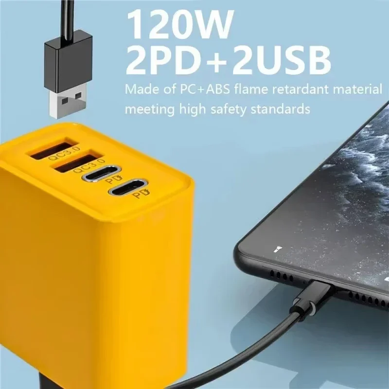 Lenovo 120W 4-Ports Ultra Fast - Phone Accessories Supplier review and price