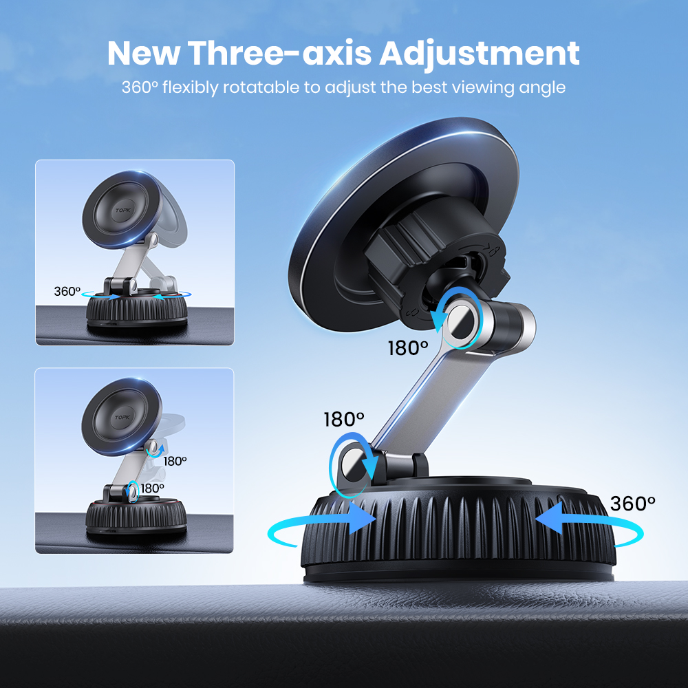 TOPK Magnetic Car Phone Mount  - Phone Accessories Website review and price