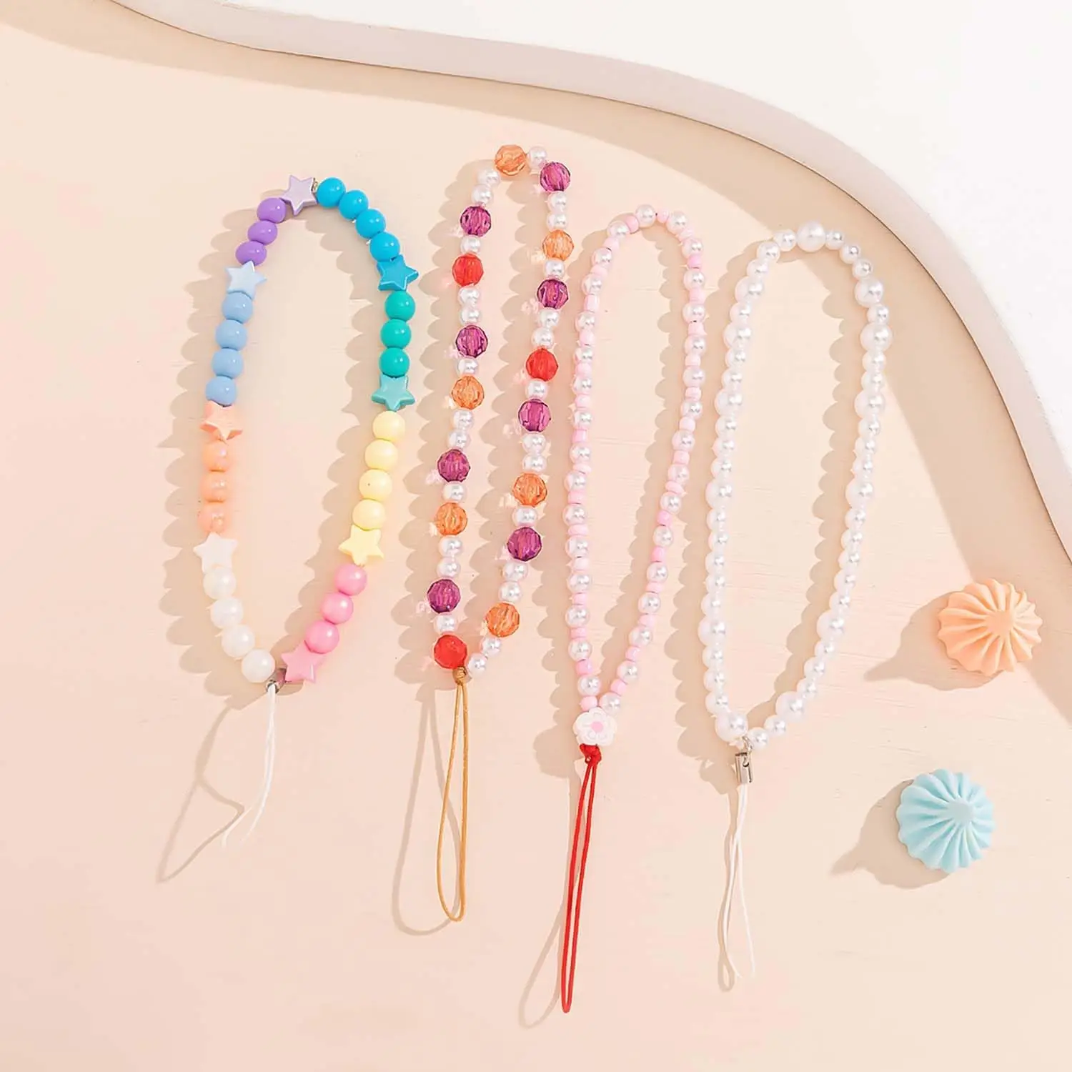 Elegant Beaded Phone Charm Lan - Phone Accessories Usa review and price