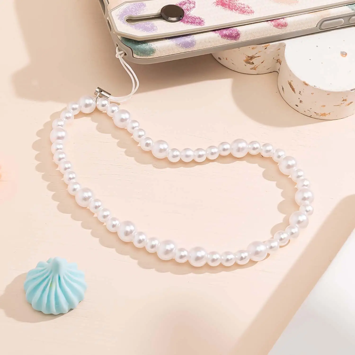 Elegant Beaded Phone Charm Lan - Phone Accessories Usa review and price