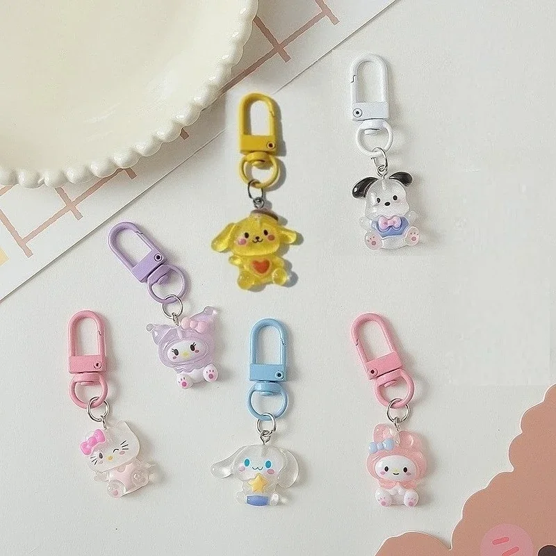 6 Pieces  Anime Hello Kitty Ba - Phone Accessories Keychain review and price