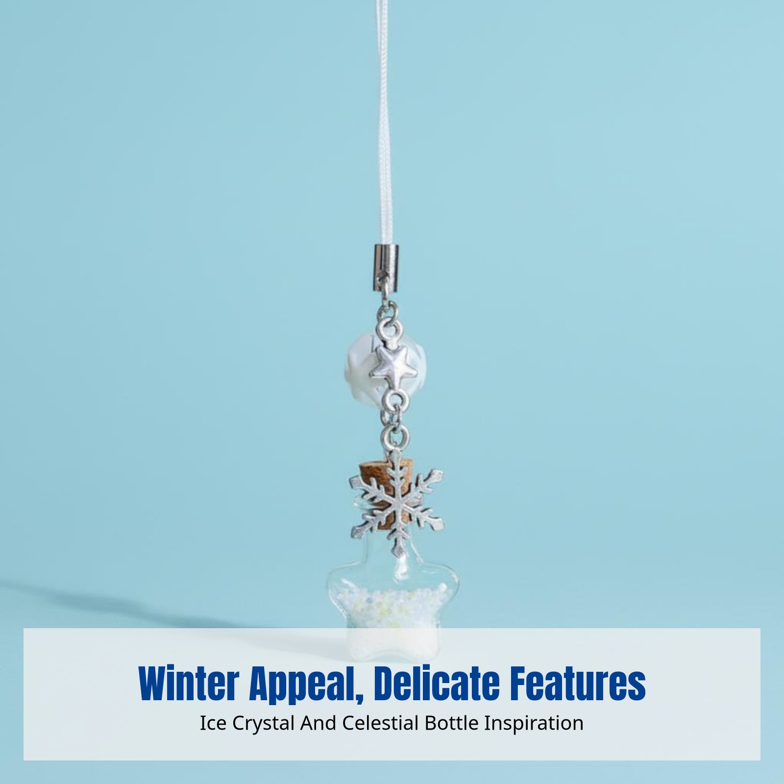 Cute Ice Crystal Wish Bottle K - Phone Accessories Keychain review and price