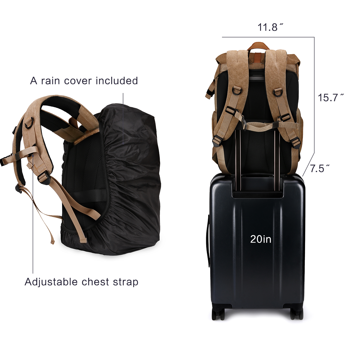 BAGSMART Camera Bag DSLR Photo - Phone Accessories For Photography review and price