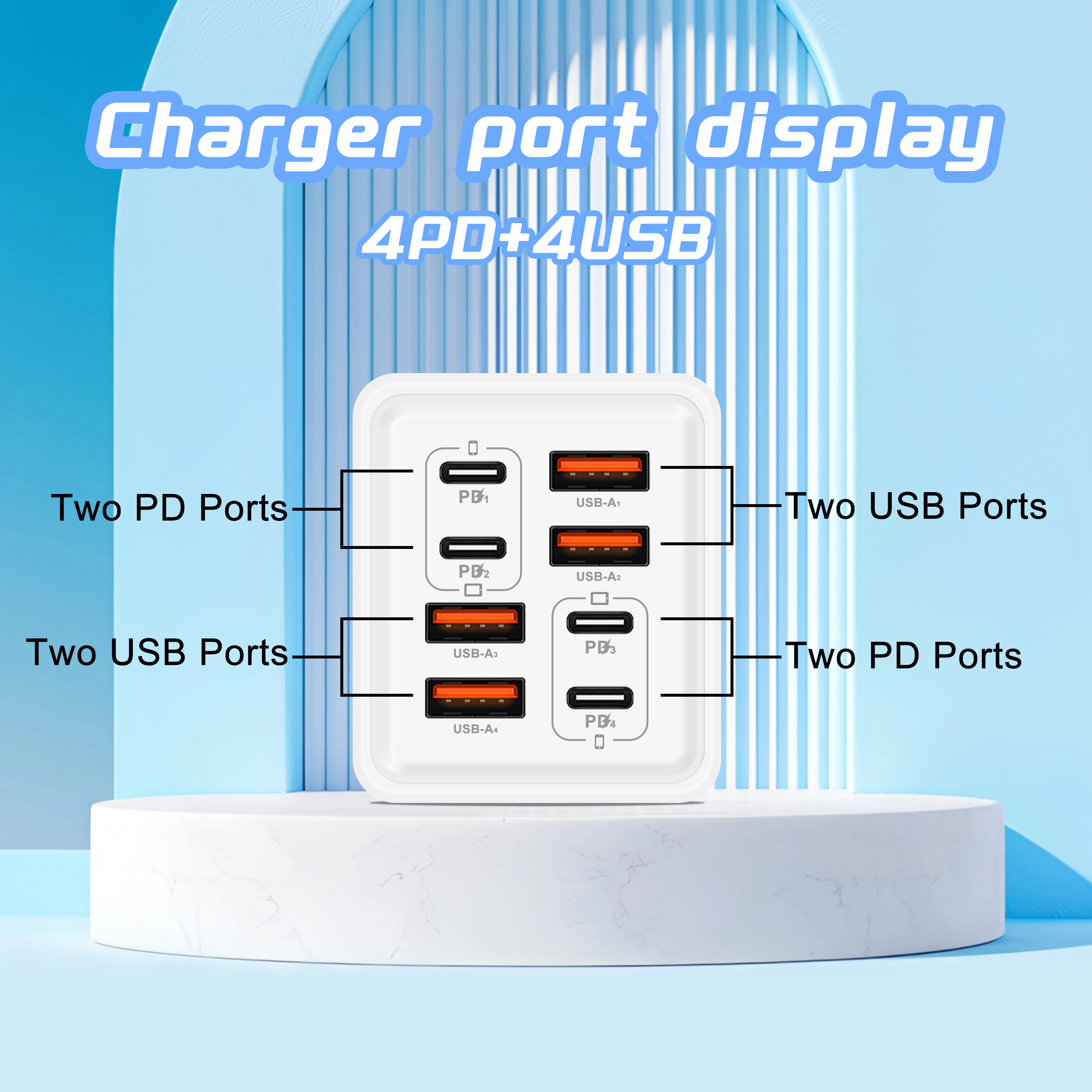 240W GaN USB C Charger 8 in 1  - Phone Accessories Supplier review and price
