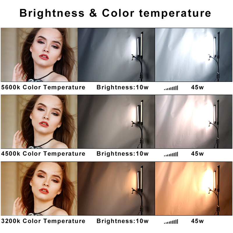 45W LED Video Light Double Arm - Led Strip Selfie review and price